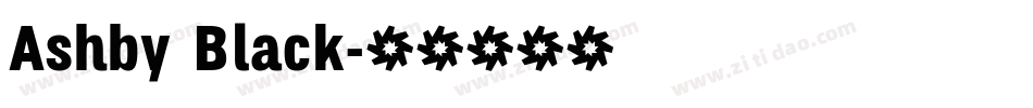 Ashby Black字体转换